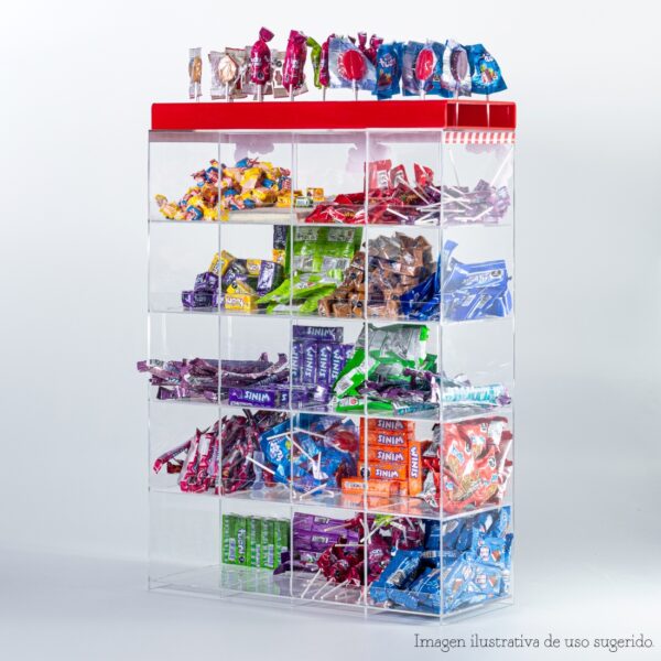 Dulcero en acrílico - exhibidor de dulces para tiendas chico - Image 3