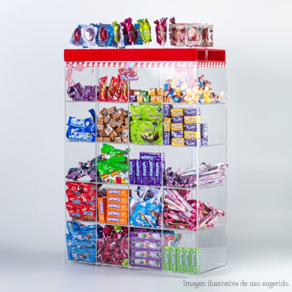Dulcero en acrílico - exhibidor de dulces para tiendas chico - Image 2